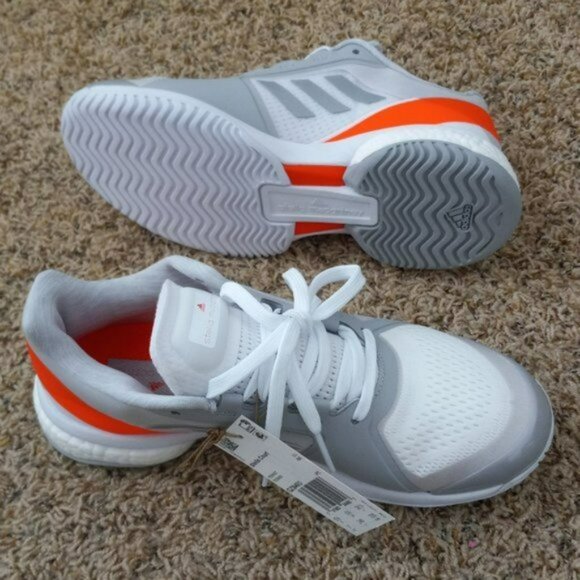 Nwt Adidas Stella McCartney Women Barricade Tennis Boost Shoes white